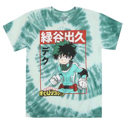 My Hero Academia - Deku Kanji Dye T-shirt - Crunchyroll Exclusive