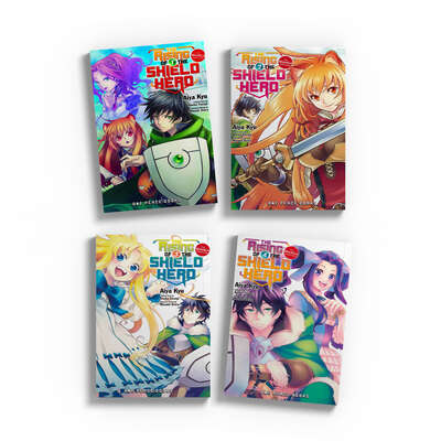 The Rising of the Shield Hero Manga (1-4) Bundle