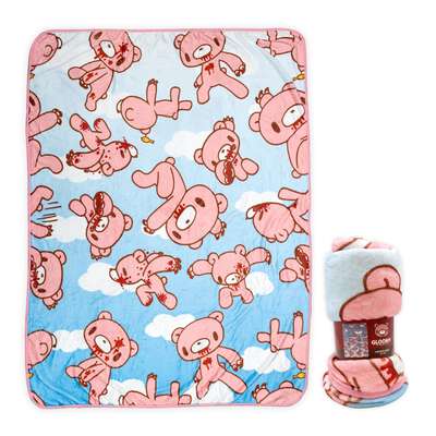 Gloomy Bear - Sky Throw Blanket