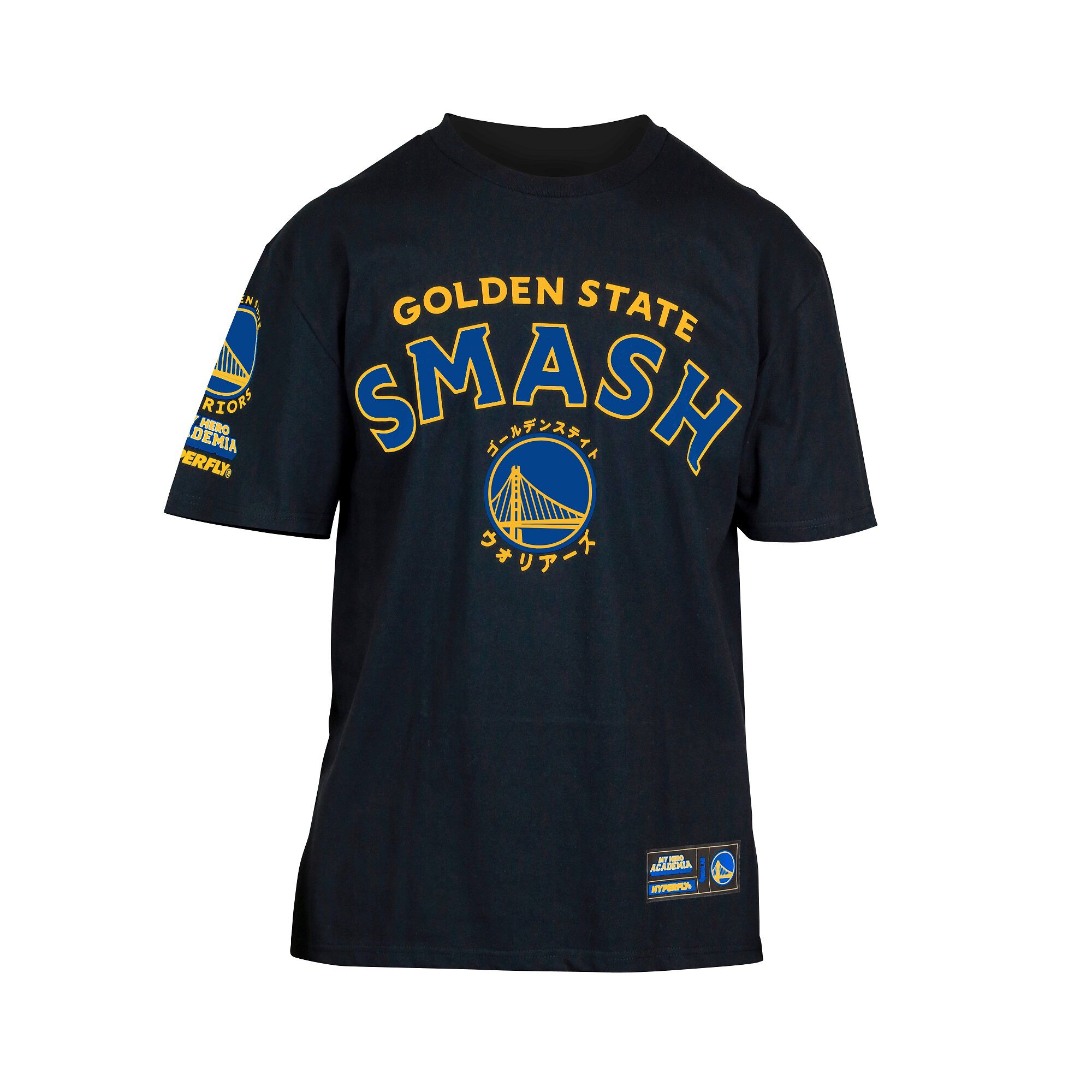 my-hero-academia-x-hyperfly-x-nba-golden-state-warriors-all-might-t-shirt