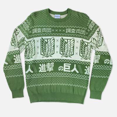 Attack on Titan - Scout Regiment Holiday Sweater - Crunchyroll Exclusive
