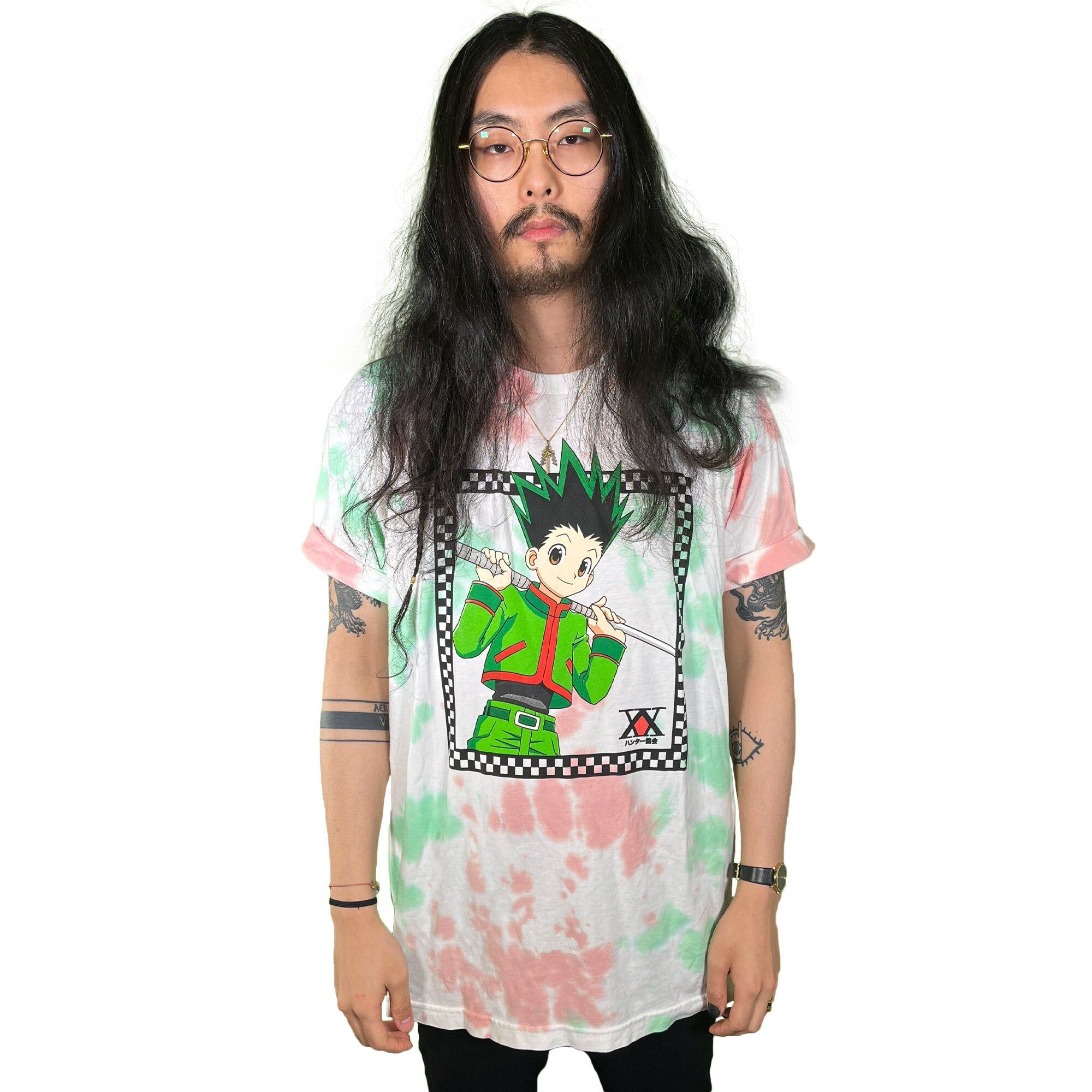 Hunter x Hunter - Gon Checkered Frame Dye T-Shirt