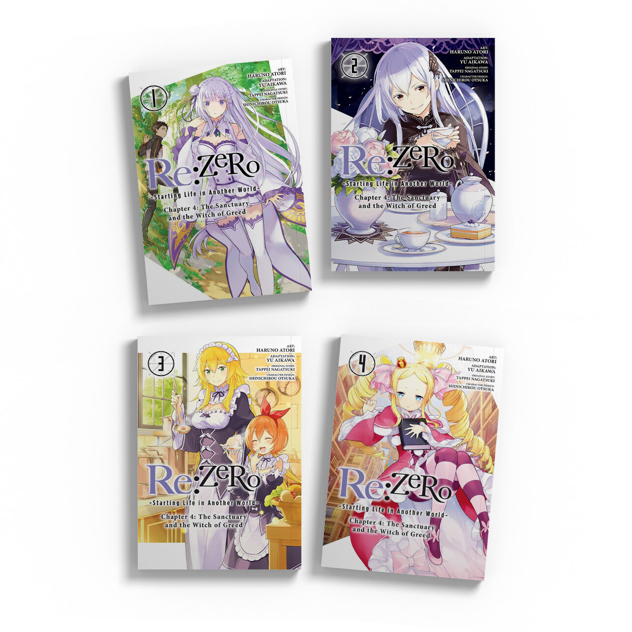 rezero-starting-life-in-another-world-chapter-4-the-sanctuary-and-the-witch-of-greed-manga-1-4-bundle