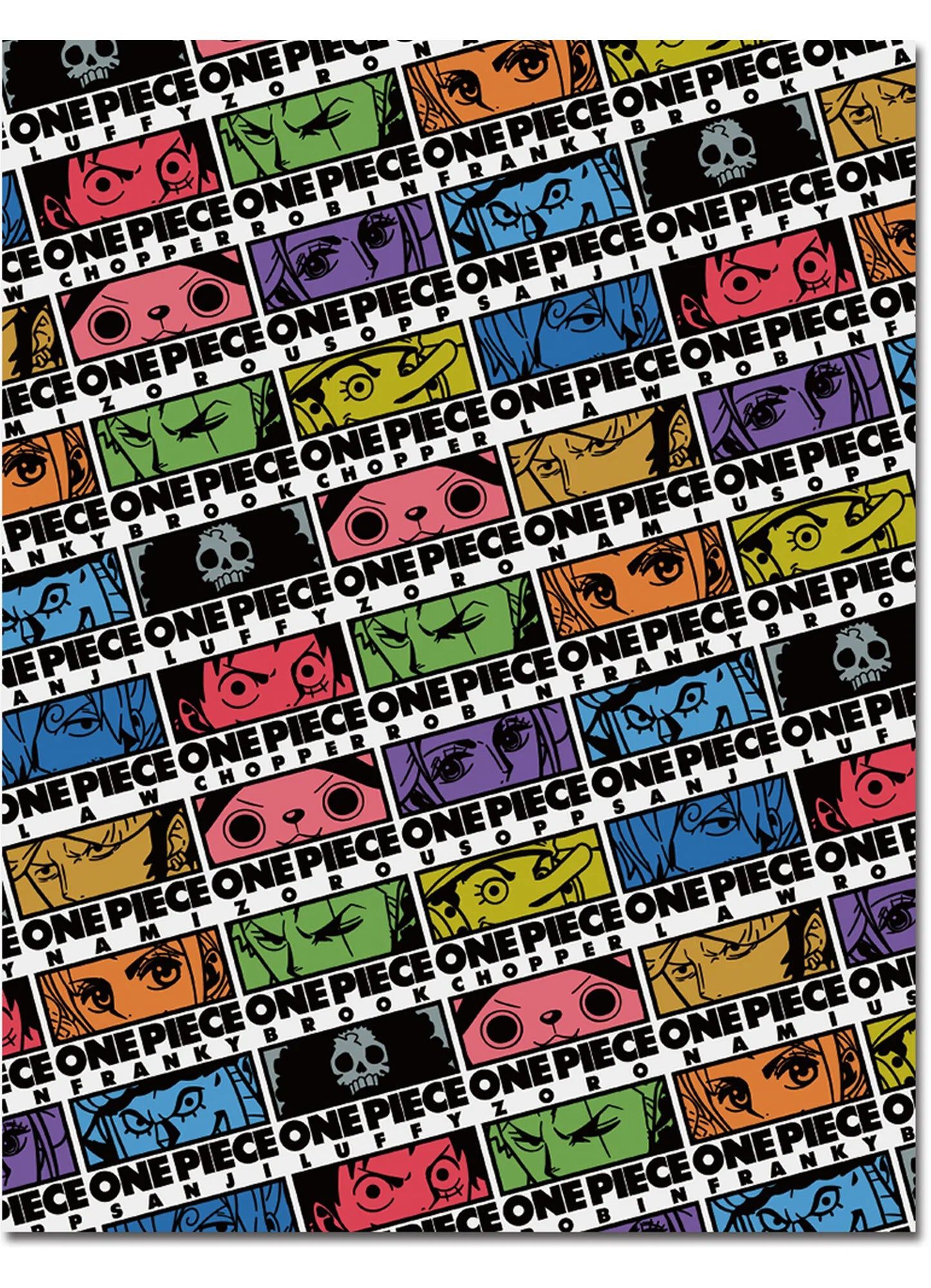 One Piece - Straw Hat Crew Eyes Throw Blanket