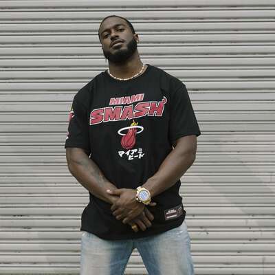 My Hero Academia x Hyperfly x NBA - Miami Heat All Might T-Shirt