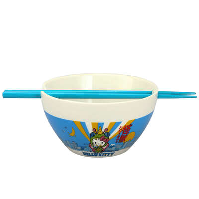 Sanrio - Hello Kitty Kaiju Ramen Bowl With Chopsticks