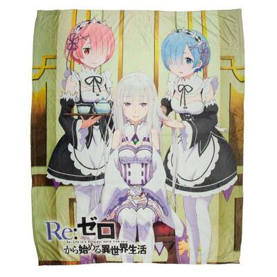 Re:Zero - Rem, Ram & Emilia Throw Blanket