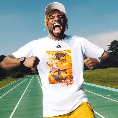 Crunchyroll x Noah Lyles x adidas - Crunch Mode T-shirt - Crunchyroll Exclusive