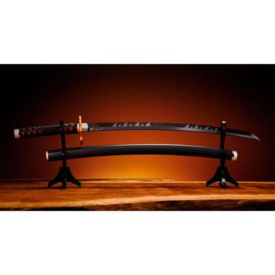 Demon Slayer: Kimetsu no Yaiba - Tanjiro Kamado Nichirin Sword Proplica (Kyojuro Rengoku's Sword Guard Ver.)