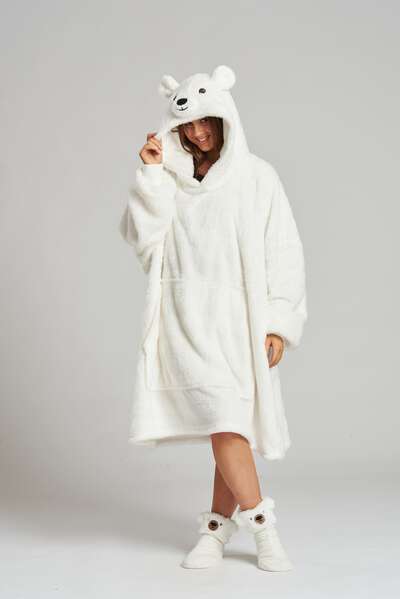 Polar Bear Luxury Fleece Snuggle Hoodie