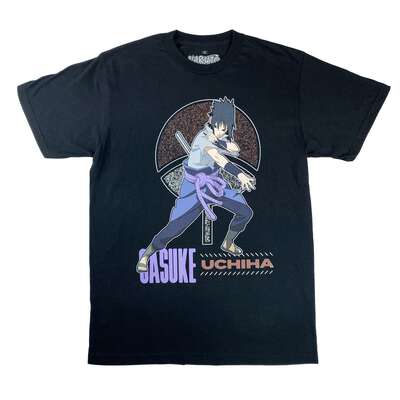 Naruto Shippuden - Sasuke Uchiha Clan Symbol T-shirt - Crunchyroll Exclusive