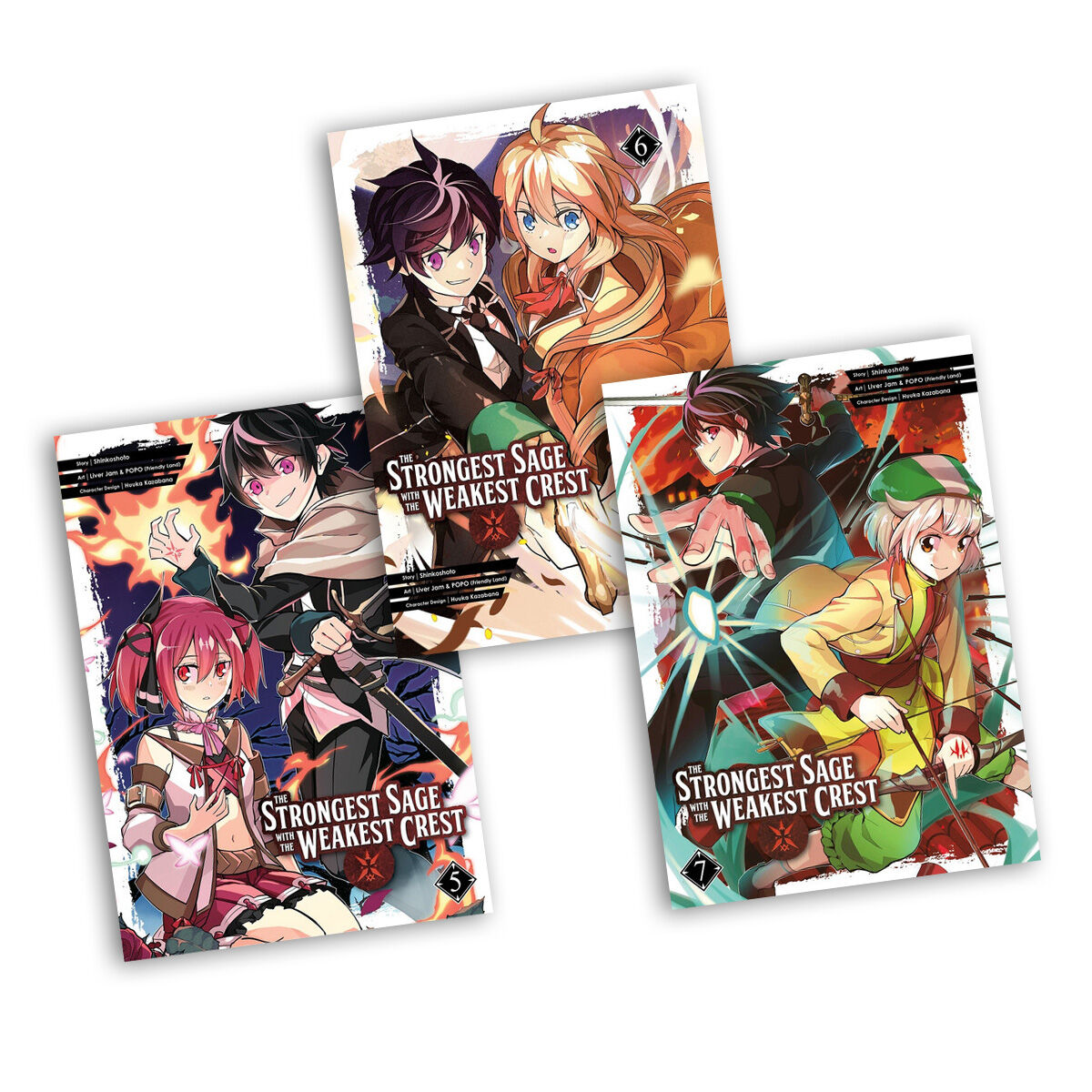 The Strongest Sage with the Weakest Crest Manga (5-7) Bundle