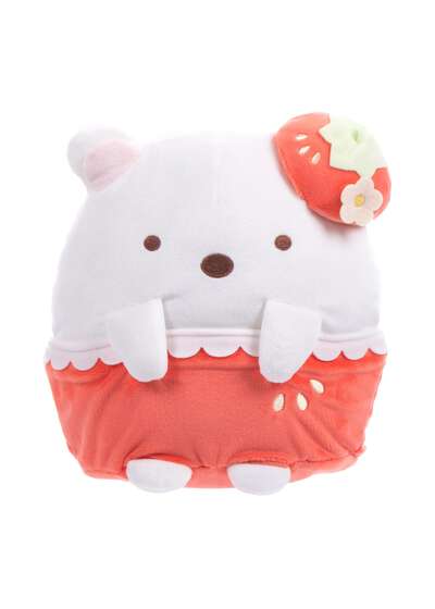 Sumikko Gurashi - Shirokuma Strawberry 9 Inch Plush