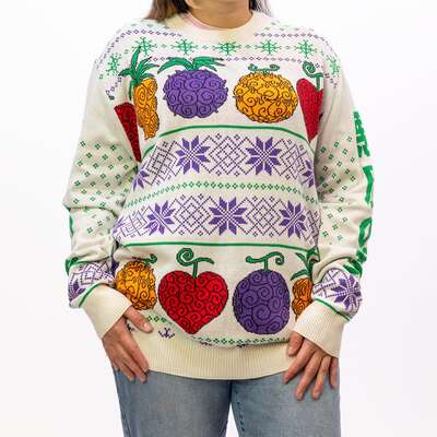 One Piece - Devil Fruit Holiday Sweater - Crunchyroll Exclusive