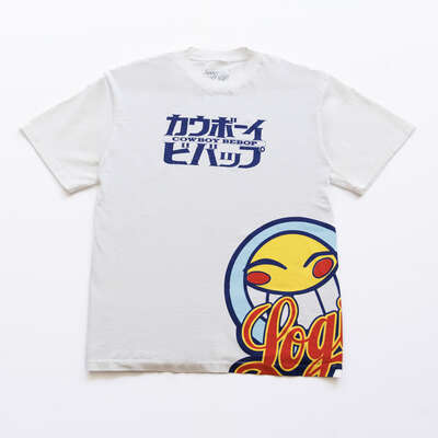 Crunchyroll x Logic x Cowboy Bebop - Logic and Radical Ed Smiley T-shirt - Crunchyroll Exclusive