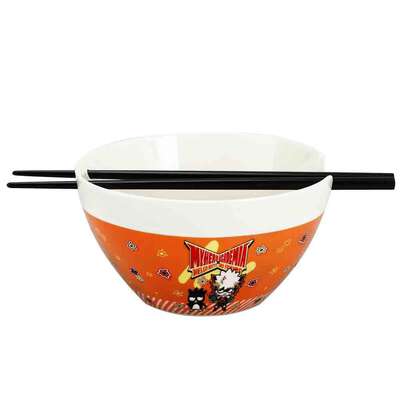 My Hero Academia - MHA x Sanrio Bakugo Badtz-Maru Ramen Bowl With Chopsticks
