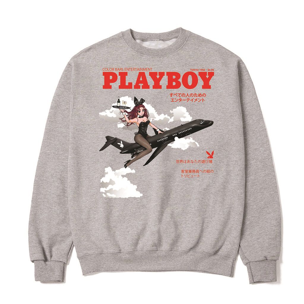 playboy-x-color-bars-take-flight-crewneck
