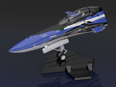 Macross Delta the Movie Absolute Live!!!!!! - Maximilian Jenius's MF-54 Durandal Valkyrie Fighter Nose 1/20 Scale PLAMAX Model Kit
