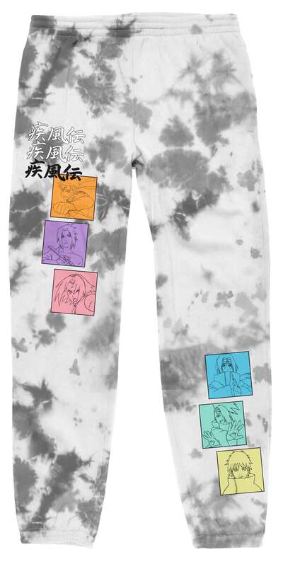 Naruto Shippuden - Cast Squares Dye Sweatpants - Crunchyroll Exclusive