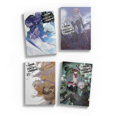 Is It Wrong to Try to Pick Up Girls in a Dungeon? Novel (9-12) Bundle