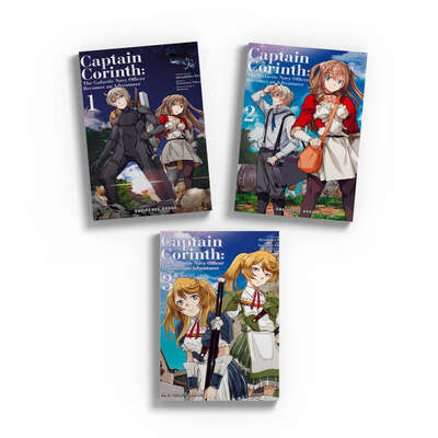 Captain Corinth: The Galactic Navy Officer Becomes An Adventurer Manga (1-3) Bundle
