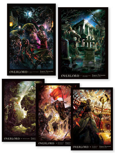 Overlord Novel Hardcover (6-10) Bundle