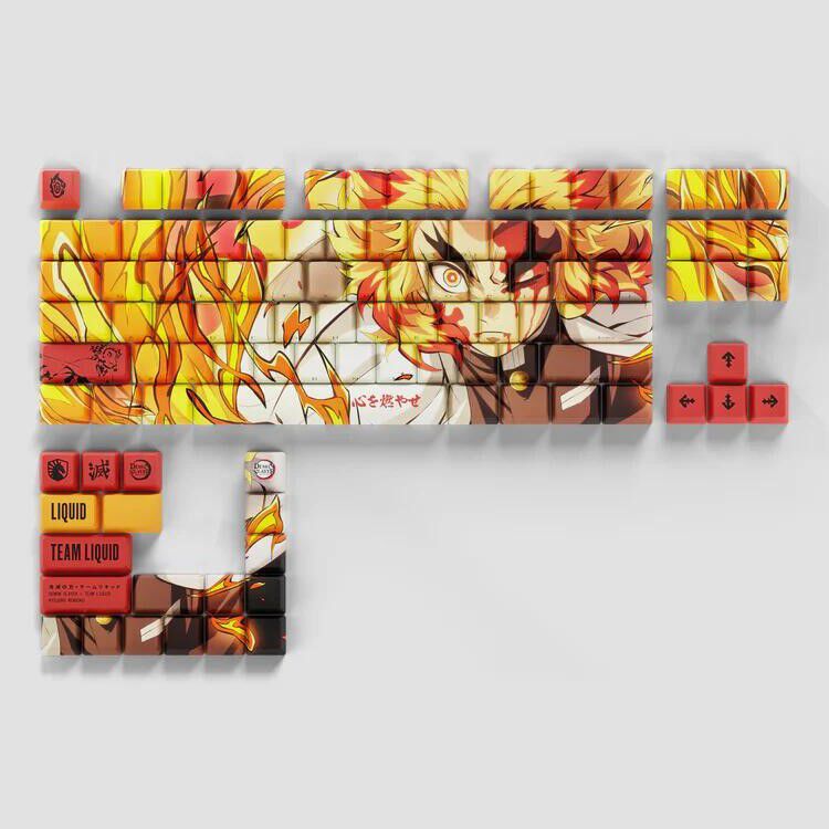 demon-slayer-kimetsu-no-yaiba-x-team-liquid-kyojuro-keycap-set