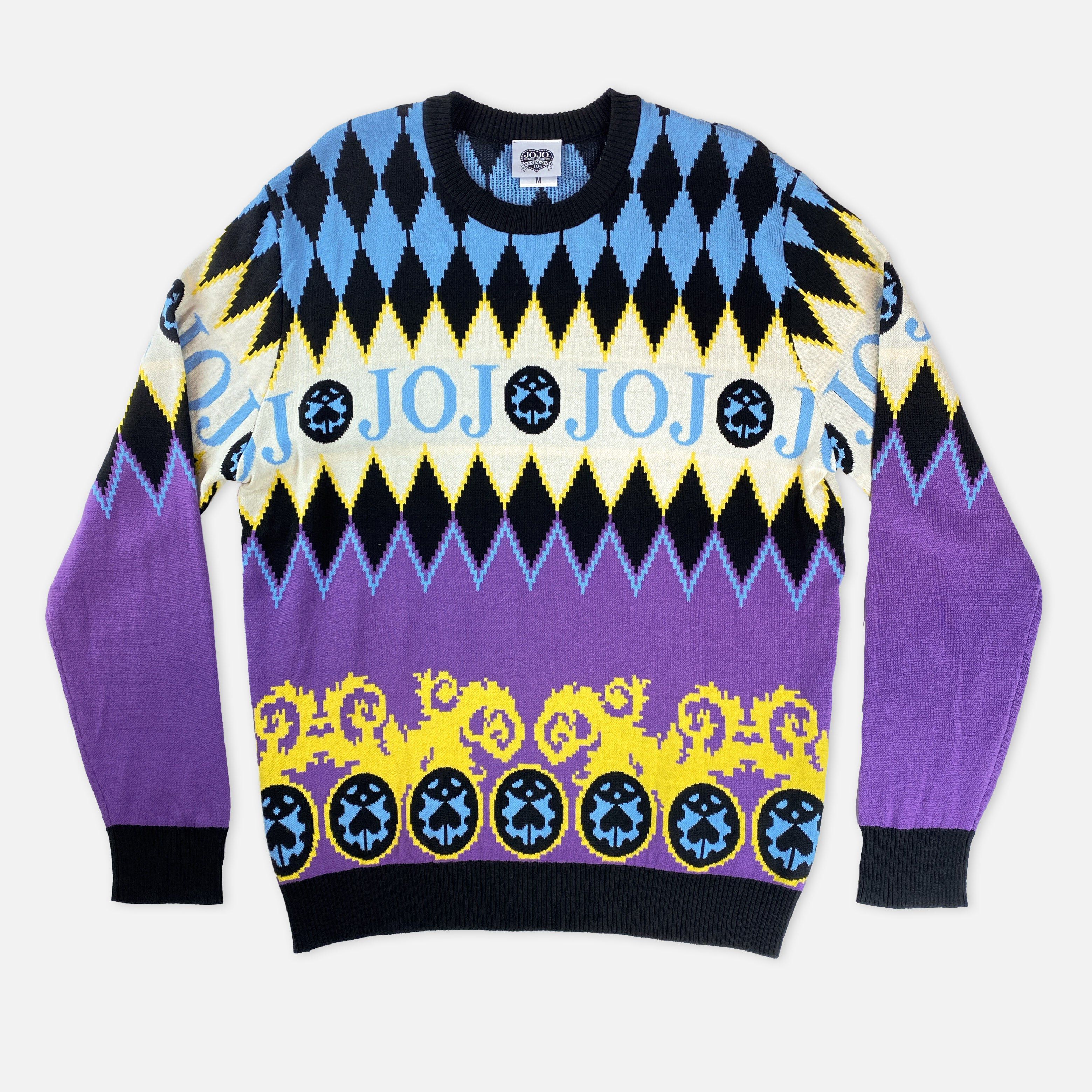 JoJo's Bizarre Adventure - Giorno Giovanna Holiday Sweater - Crunchyroll Exclusive