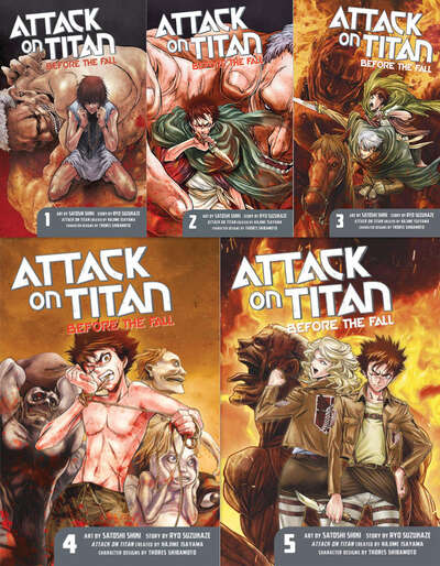 Attack on Titan: Before the Fall Manga (1-5) Bundle