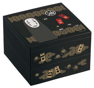 Spirited Away - No Face Traditional Japanese 2-Tier Bento Box