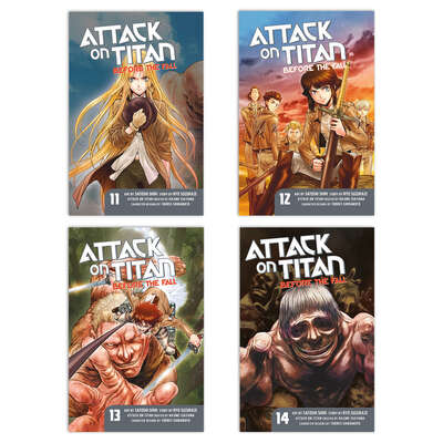 Attack on Titan: Before the Fall Manga (11-14) Bundle
