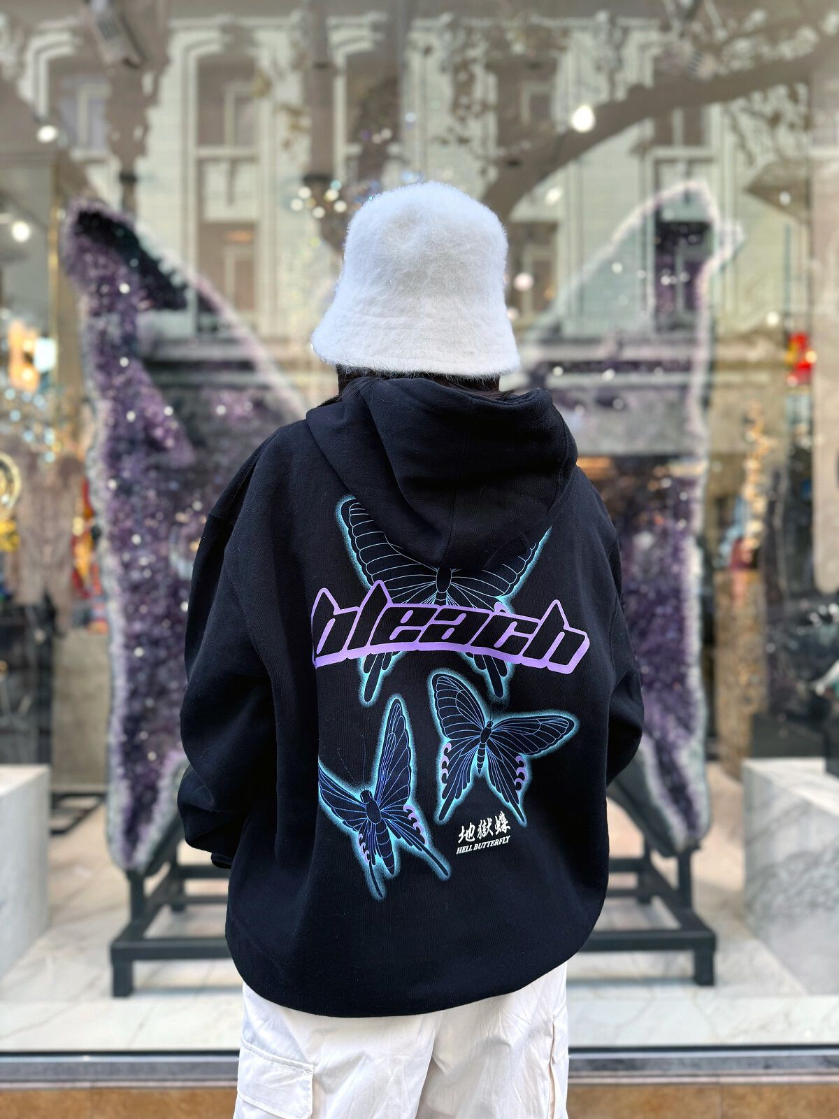 BLEACH - Rukia Soul Society Butterfly Fleece Hoodie - Crunchyroll Exclusive