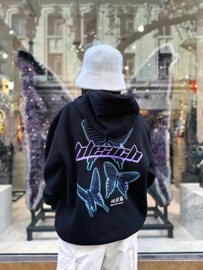 BLEACH - Rukia Soul Society Butterfly Fleece Hoodie - Crunchyroll Exclusive