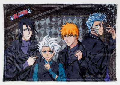 BLEACH - Group Black & Rock Throw Blanket