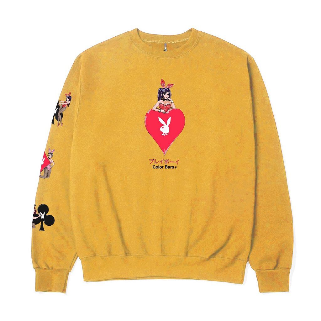 playboy-x-color-bars-bunny-ace-crew-sweatshirt