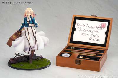 Violet Evergarden - Violet Evergarden 1/7 Scale Figure (Auto Memory Doll Ver.) & Wax Set - Crunchyroll Exclusive