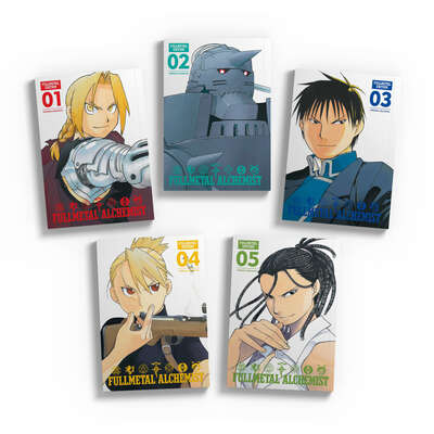 Fullmetal Alchemist: Fullmetal Edition Manga Hardcover (1-5) Bundle