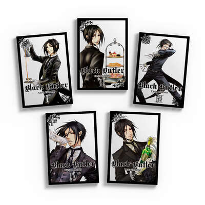 Black Butler Manga (1-5) Bundle