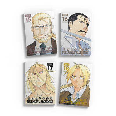Fullmetal Alchemist: Fullmetal Edition Manga Hardcover (15-18) Bundle