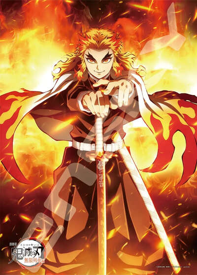 Demon Slayer The Movie: Mugen Train - Rengoku 500 Piece Jigsaw Puzzle