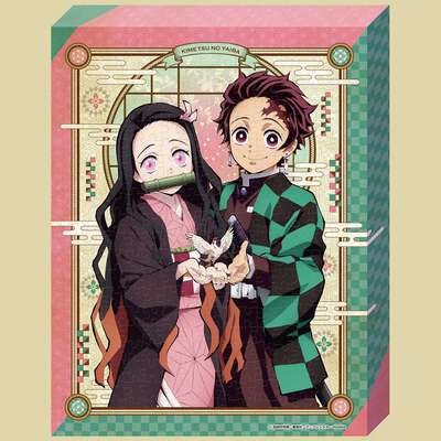 Tanjiro and Nezuko Artboard Jigsaw Canvas Style Demon Slayer Ensky Puzzle