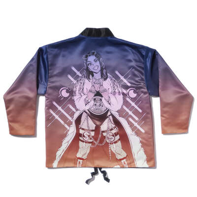 Crunchyroll x Mercedes Moné - Moné Talks Reversible Kimono Jacket - Crunchyroll Exclusive