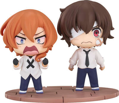 Bungo Stray Dogs Wan! - Osamu Dazai & Chuya Nakahara Chibi Figure Set (Fourteen-Year-Old Ver.)