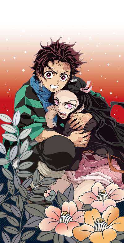 Demon Slayer: Kimetsu no Yaiba - Protective Siblings Towel