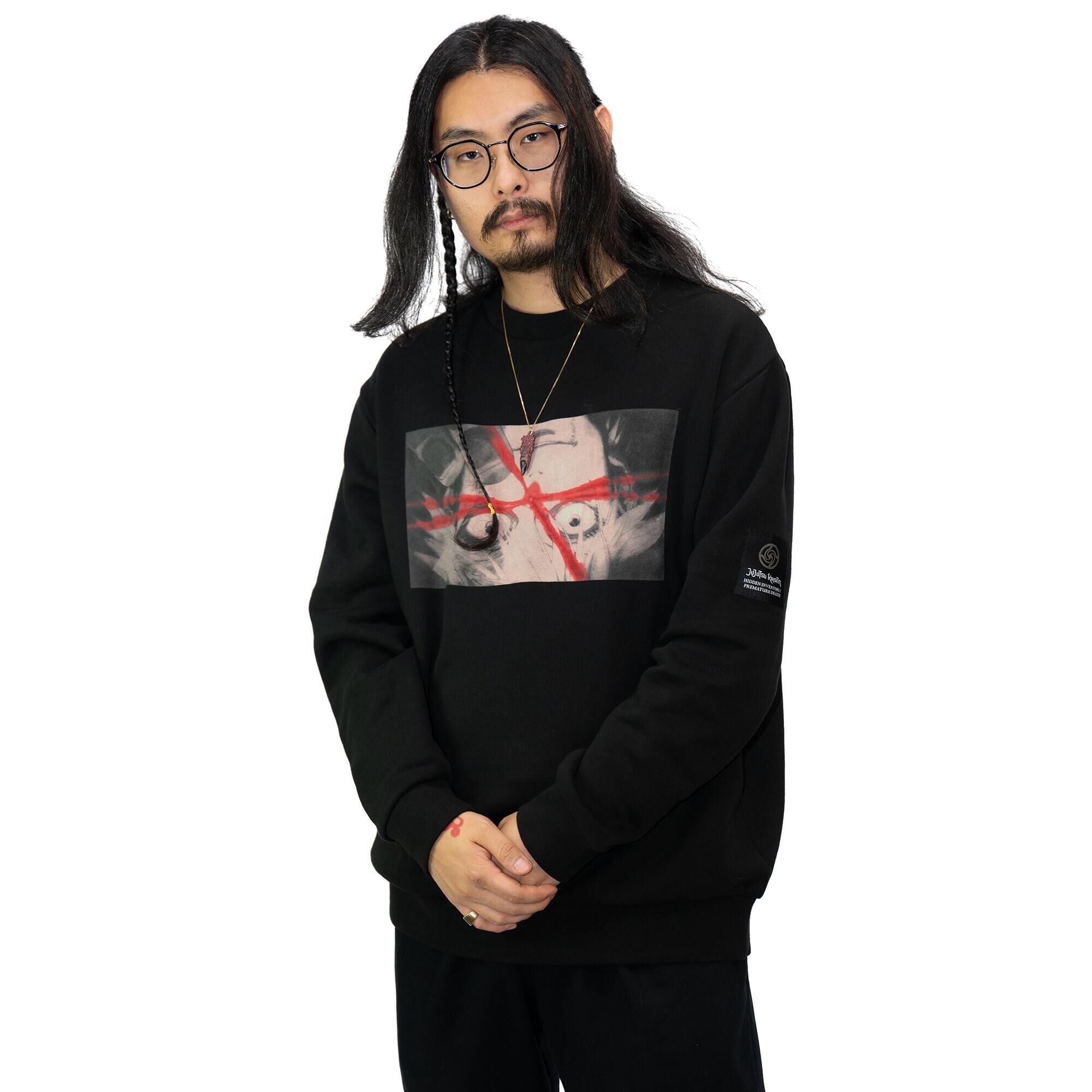 jujutsu-kaisen-satoru-gojo-cursed-technique-reversal-red-crewneck-sweatshirt-crunchyroll-exclusive