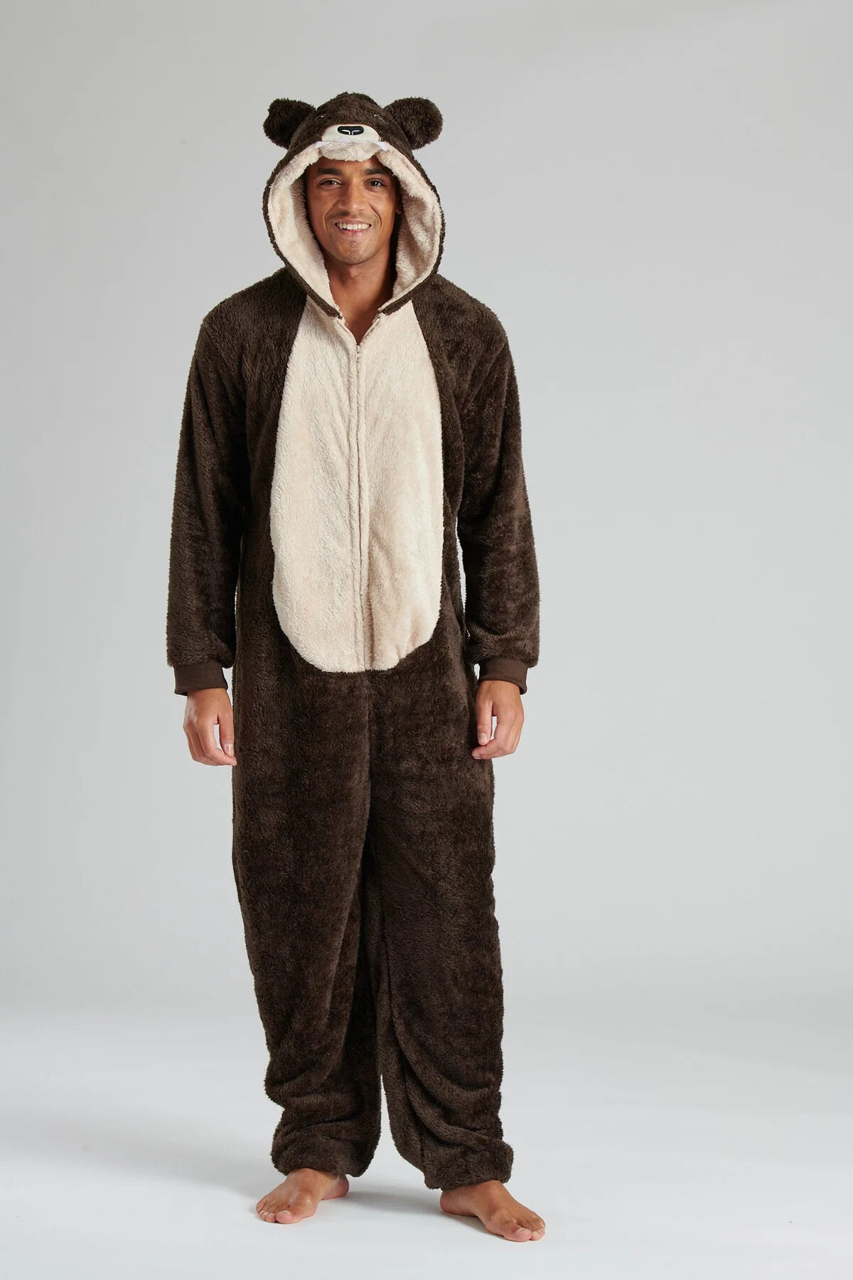 Brown Bear Luxury Fleece Onesie