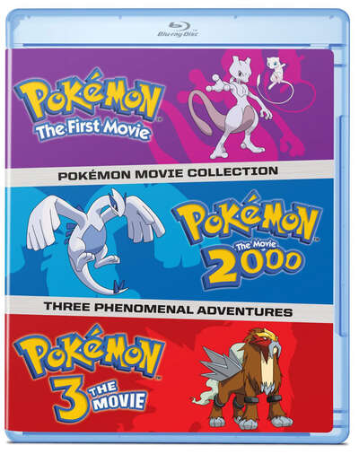 Pokemon Movies 1-3 Blu-ray