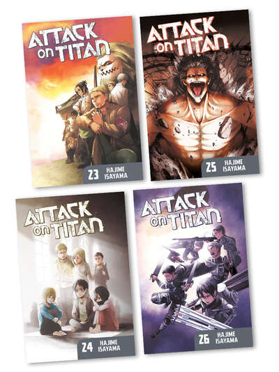 Attack on Titan Manga (23-26) Bundle