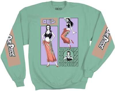 One Piece - Robin Panels Crew Sweatshirt - Crunchyroll Exclusive